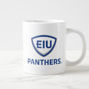 Oostelijk Illinois Panthers Shield & Wordmark Logo Extra Grote Beker