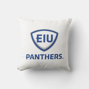 Oostelijk Illinois Panthers Shield & Wordmark Logo Kussen