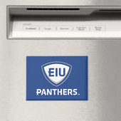 Oostelijk Illinois Panthers Shield & Wordmark Logo Magneet (Insitu (Vaatwasser))