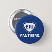 Oostelijk Illinois Panthers Shield & Wordmark Logo Ronde Button 5,7 Cm (Voorkant /achterkant)