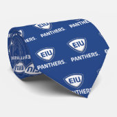 Oostelijk Illinois Panthers Shield & Wordmark Logo Stropdas (Opgerold)