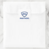 Oostelijk Illinois Panthers Shield & Wordmark Logo Vierkante Sticker (Tas)