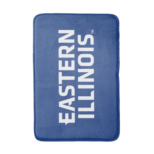 Oostelijk Illinois University Wordmark Logo Badmat (Voorkant Verticaal)