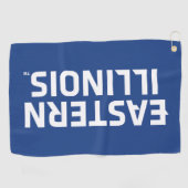 Oostelijk Illinois University Wordmark Logo Golfhanddoek (Horizontaal)