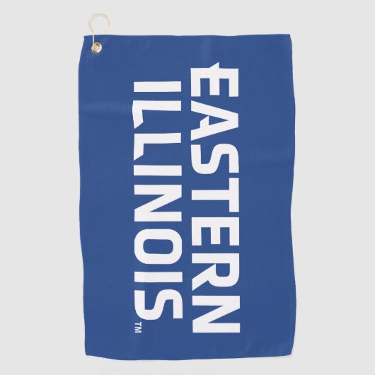 Oostelijk Illinois University Wordmark Logo Golfhanddoek (Voorkant)