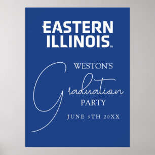 Oostelijk Illinois University Wordmark Logo Poster