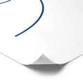 Oostelijk Illinois University Wordmark Logo Poster (Hoek)