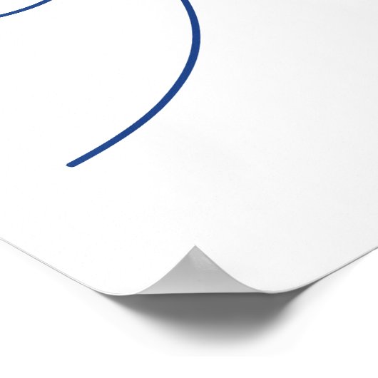 Oostelijk Illinois University Wordmark Logo Poster (Hoek)