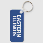 Oostelijk Illinois University Wordmark Logo Sleutelhanger (Achterkant)