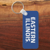 Oostelijk Illinois University Wordmark Logo Sleutelhanger (Voorkant)