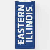 Oostelijk Illinois University Wordmark Logo Spandoek (Verticaal)