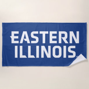 Oostelijk Illinois University Wordmark Logo Strandlaken
