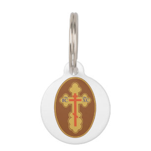 Oostelijk Orthodoxe Kruis Huisdierpenning