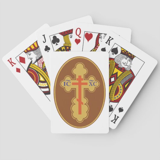 Oostelijk Orthodoxe Kruis Pokerkaarten (Achterkant)