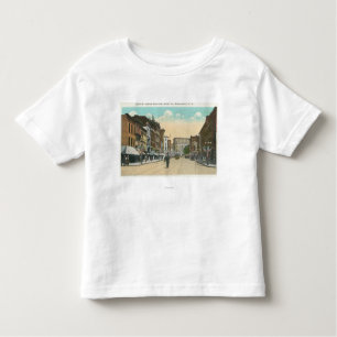 Oostelijk Uitzicht van Court Street van Water Stre Kinder Shirts