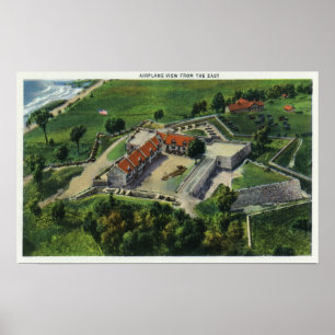 Oostelijk Uitzicht van de Fort Grorondes Poster