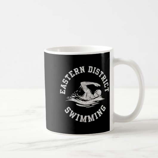 Oostelijk Zwemmen Retro Ongelukkig Zwem Team Te Koffiemok (Rechts)