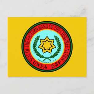 oostelijke band van de Cherokee-zegel Briefkaart