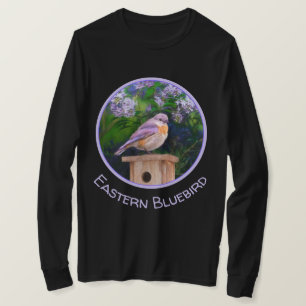 Oostelijke Blauwe Lijster in Sneeuw - Originele Fo T-shirt