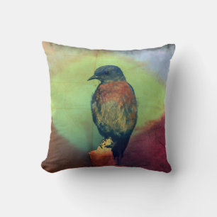 Oostelijke Blauwvogel - Colorful Diamond - Sierkus Kussen