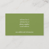 Oostelijke Blauwvogel Visitekaartje (Achterkant)