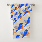 Oostelijke Blauwvogels Bad Handdoek (Insitu)