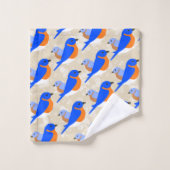 Oostelijke Blauwvogels Bad Handdoek (Wasdoekje)