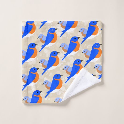 Oostelijke Blauwvogels Bad Handdoek (Wasdoekje)