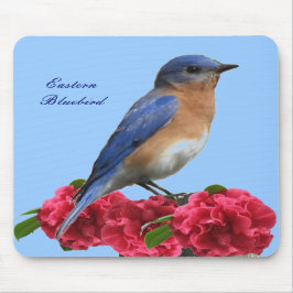 Oostelijke Bluebird Camellia Mousepad Muismat