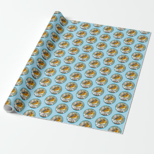 Oostelijke Bluebird in Snow - Originele Foto Cadeaupapier