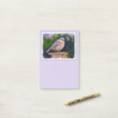 Oostelijke Bluebird in Snow - Originele Foto Post-it® Notes (Op bureau)