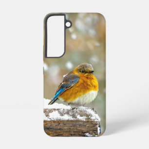 Oostelijke Bluebird in Snow - Originele Foto Samsung Galaxy Hoesje