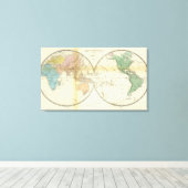 oostelijke en Westerne halfronden Canvas Afdruk (Insitu (Houten vloer))