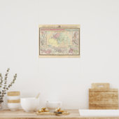 Oostelijke Hemisphere Poster (Keuken)