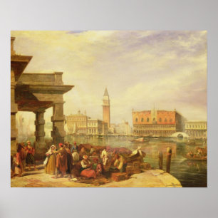 Oostelijke Merchants bij de ingang naar de grote b Poster