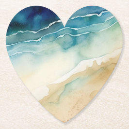 Oostelijke oceaangolven kartonnen onderzetters