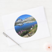 Oostelijke Sierra Mountains Ronde Sticker (Envelop)