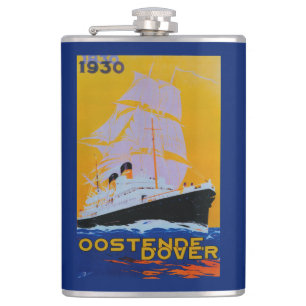 Oostende Dover PosterEurope Heupfles