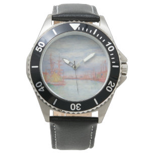 Oostende Harbour van James Ensor (1900) Horloge