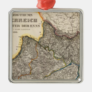 Oostenrijk 4 metalen ornament