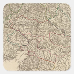Oostenrijk 4 vierkante sticker