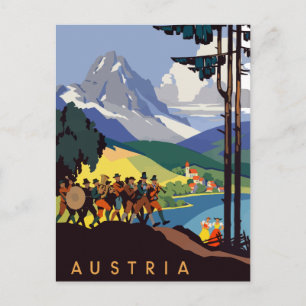 Oostenrijk Alps Travel Briefkaart
