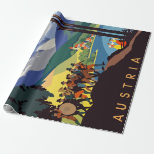 Oostenrijk Alps Travel Cadeaupapier