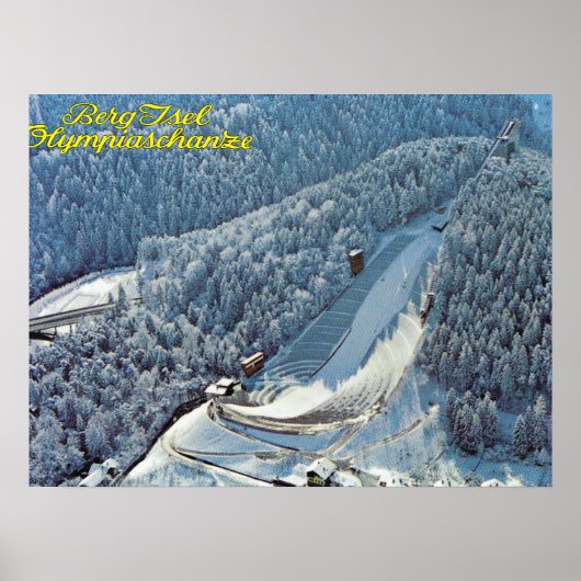  Oostenrijk, Berg Isel, Olympisch Ski Jump Poster (Voorkant)