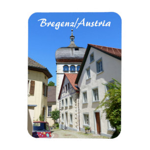 Oostenrijk, Bregenz Oude Stadssouvenir Magneet