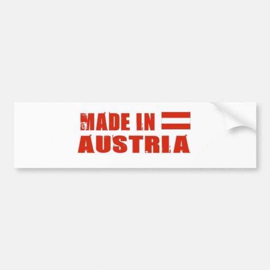 OOSTENRIJK BUMPERSTICKER (Voorkant)