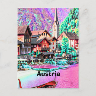 Oostenrijk Europa reizen fine art print origineel Briefkaart