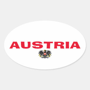 Oostenrijk European Oval Style Sticker