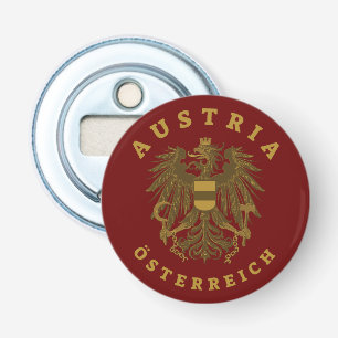 Oostenrijk Faux gouden wapen Button Flesopener