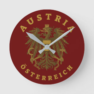 Oostenrijk Faux gouden wapen Ronde Klok